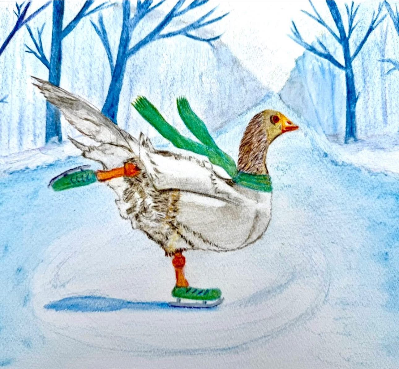 Goose on Ice